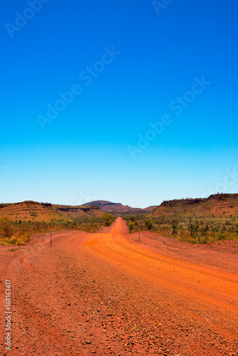 Australian Outback Red Dirt Road In The Pilbara