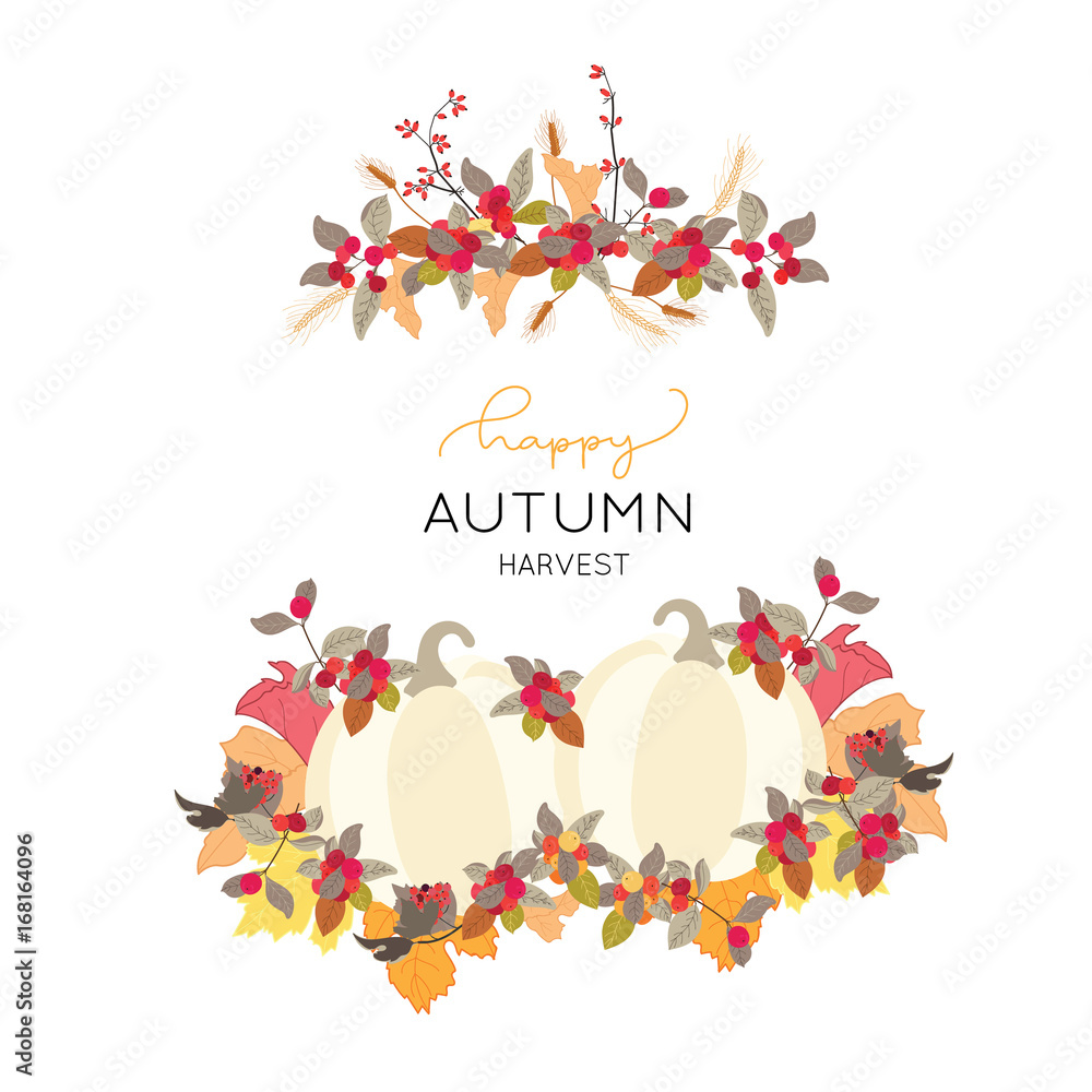 autumn and fall flower with text