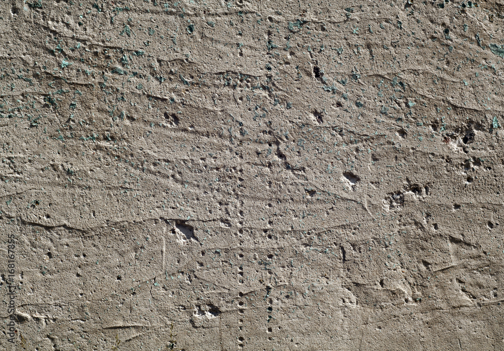 Gray color weathered plaster wall surface. Gray color weathered plaster wall surface.