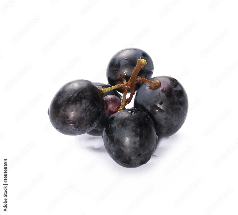 Dark grapes, isolated on white background Dark grapes, isolated on white background
