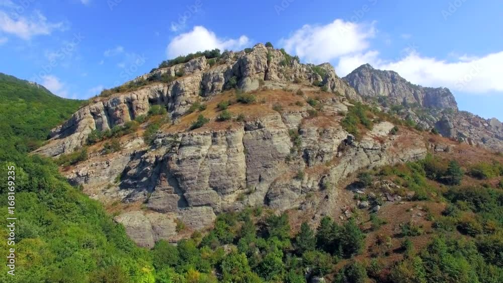 Ridge Of Famous Mountain Demerdzhi At Sunny Day in Crimea Ridge Of Famous Mountain Demerdzhi At Sunny Day in Crimea