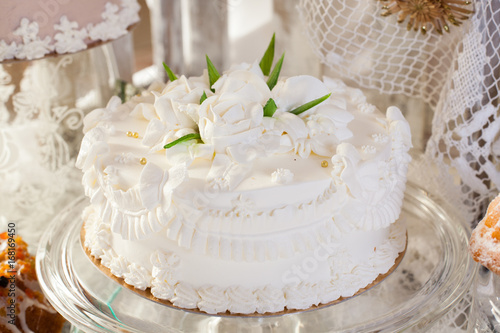 white cake