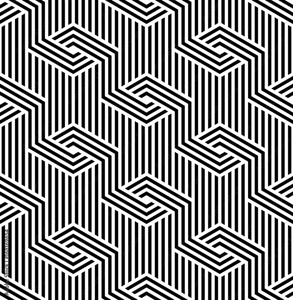 Vector seamless pattern. Modern stylish texture. Monochrome geometric pattern with rhombuses. Vector seamless pattern. Modern stylish texture. Monochrome geometric pattern with rhombuses.