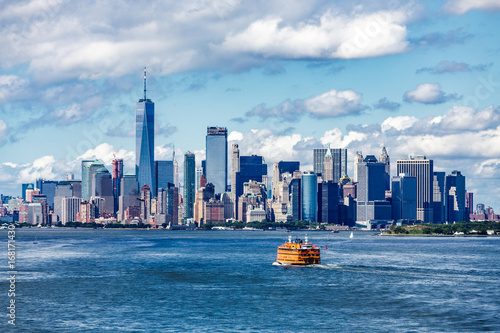 Staten Island Ferry and Manhattan Skyline