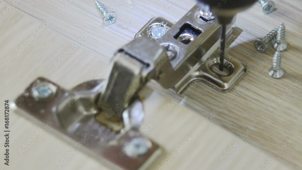 the process of furniture assembly screws closeup the process of furniture assembly screws closeup