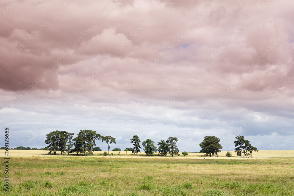 Bedrohliche Wolken, Unwetter, Müritz-Nationalpark, Mecklenburg-Vorpommern, Deutschland