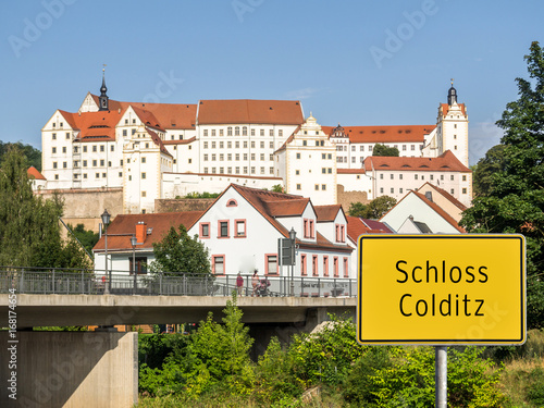 Ortstafel Schloss Colditz