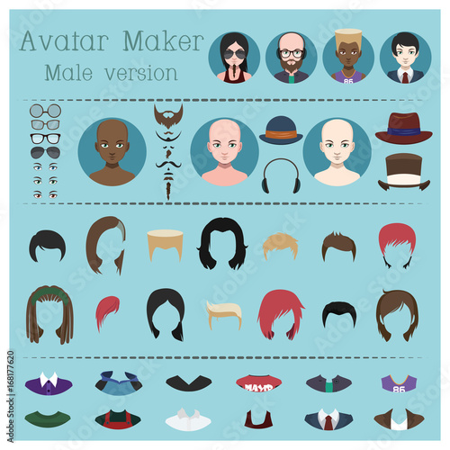 Male avatar maker