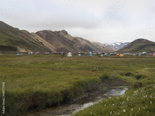 Campement du Landmannalaugar, Islande