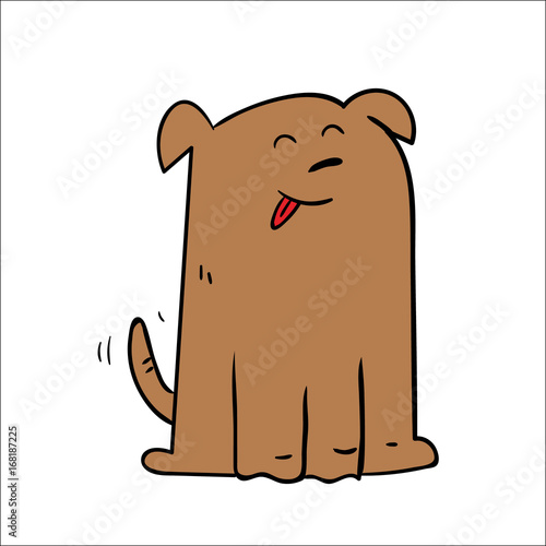 Happy Dog cartoon photo