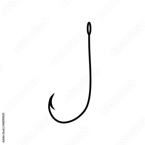 fish hook icon- vector illustration