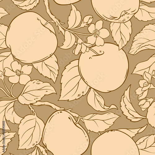 apple vector pattern