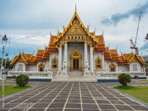 Wat Benchamabophit or the Marble Temple in Bangkok Thailand. © sakda