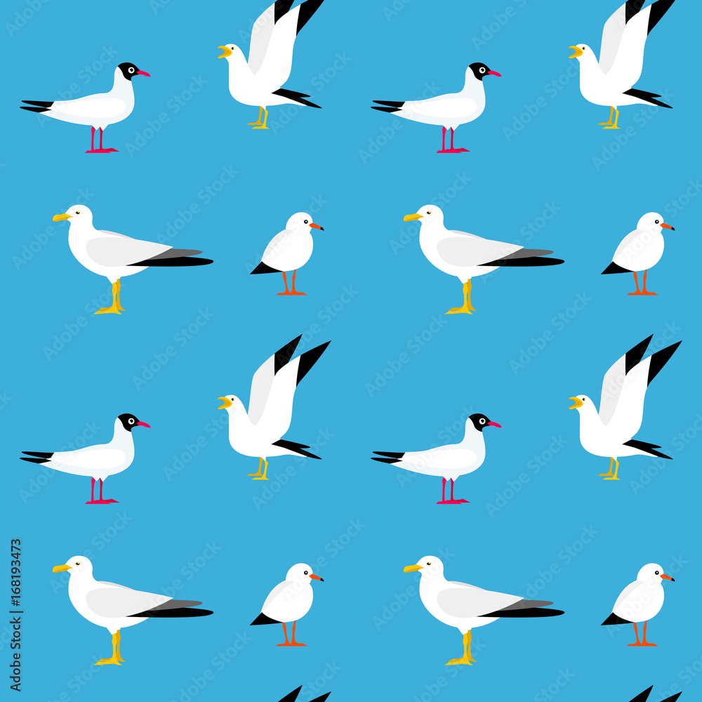 Fototapeta premium Sea seamless pattern.