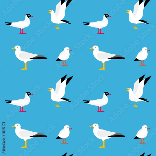 Sea seamless pattern.