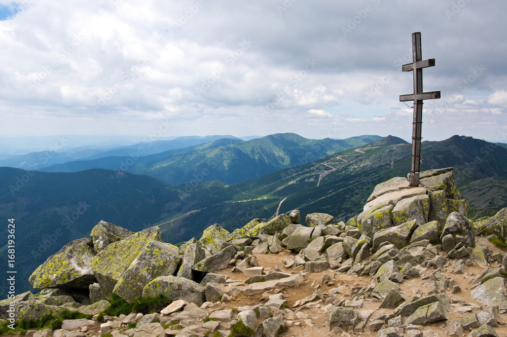Fototapeta premium Dumbier the highes mountain in Low Tatras, Slovakia, Europe