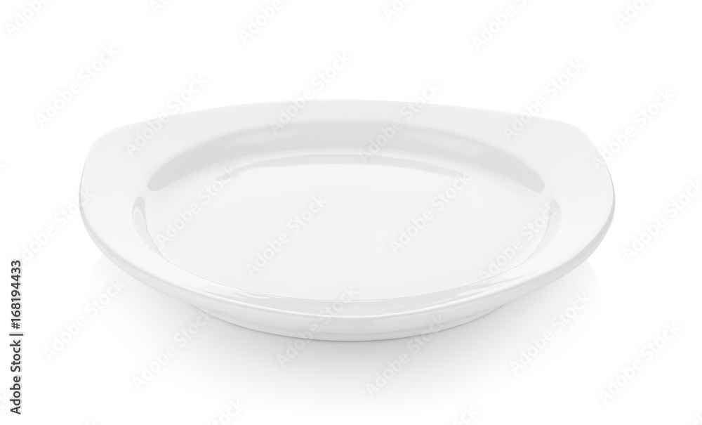 white plate on white background white plate on white background