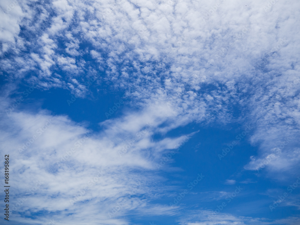 Fototapeta premium Blue sky with white cloud.