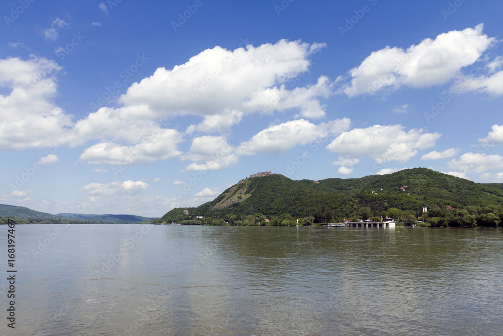 Visegrad castle and the Danube bend in Hungary