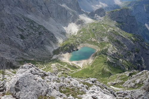 Lake Coldai in Belluno, Italy