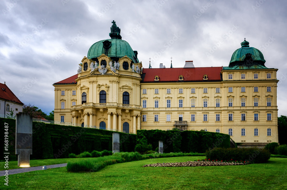 Klosterneuburg monastery near Vienna, antique baroque abbey
