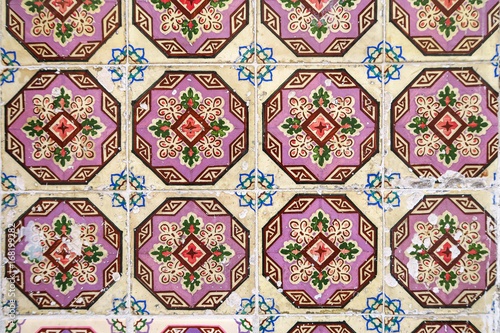 beautiful colorful portugese tiles ornaments