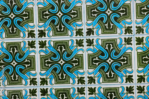 beautiful colorful portugese tiles ornaments