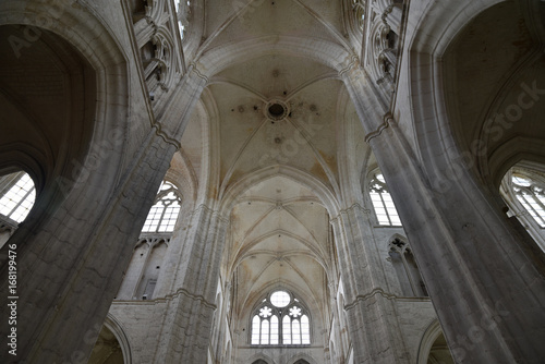 Vo  tes gothiques de l abbaye Saint Germain d Auxerre en Bourgogne  France