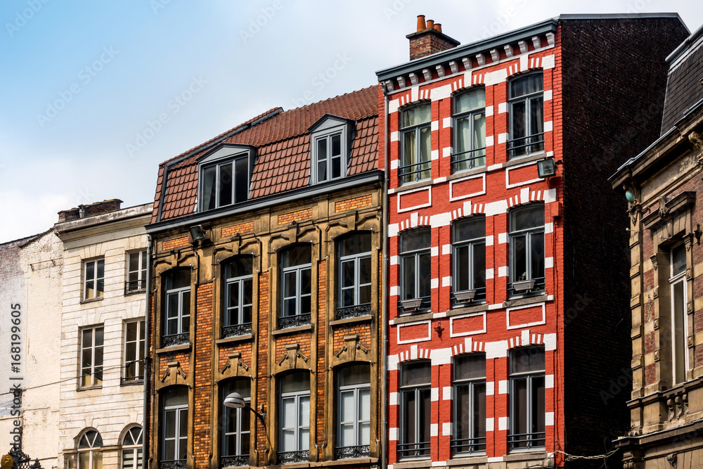 Fototapeta premium street view of downtown in Lille, France
