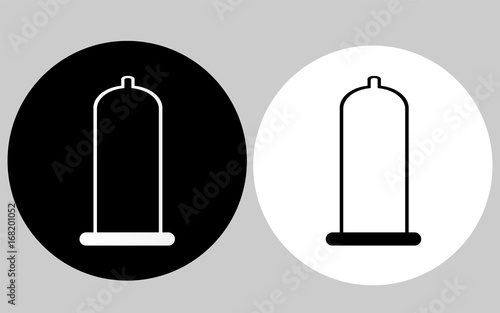 Isolated condom.