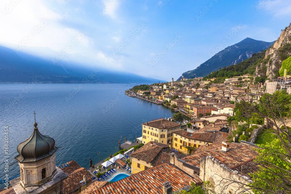 Beliebtes Reiseziel, Limone am Gardasee, Brescia, Lombardei, Italien