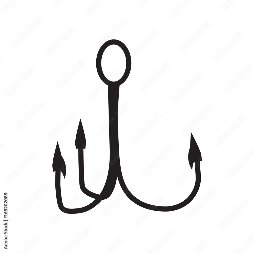 fish hook icon- vector illustration fish hook icon- vector illustration