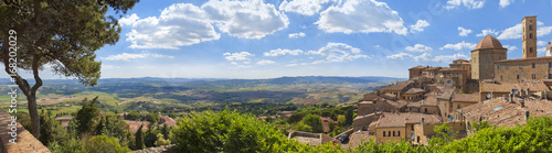 Toskana-Panorama, Volterra im Chianti-Gebiet