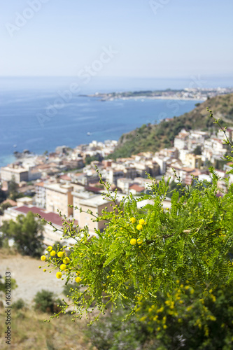 The town of Taormina in Sicily, Italy