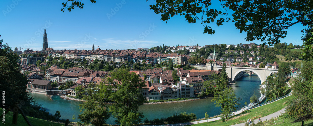 Bern city panorama
