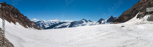 Swiss mountains panorama (Jungfraujoch, Switzerland)