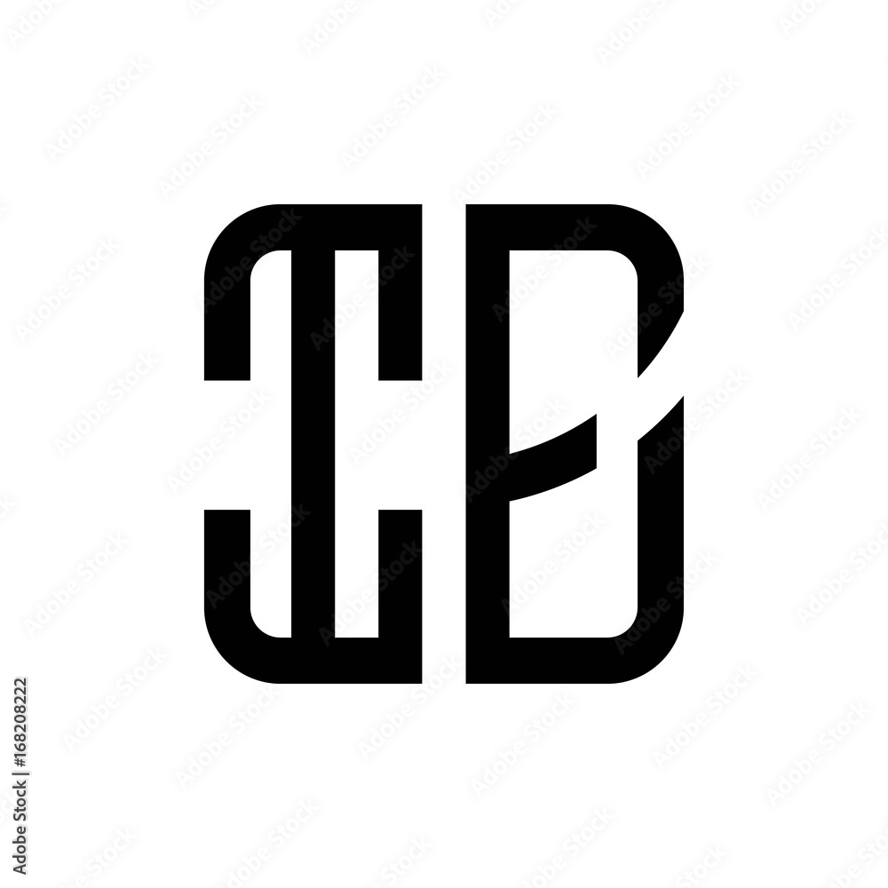 initial letters logo ie black monogram square rounded shape vector initial letters logo ie black monogram square rounded shape vector