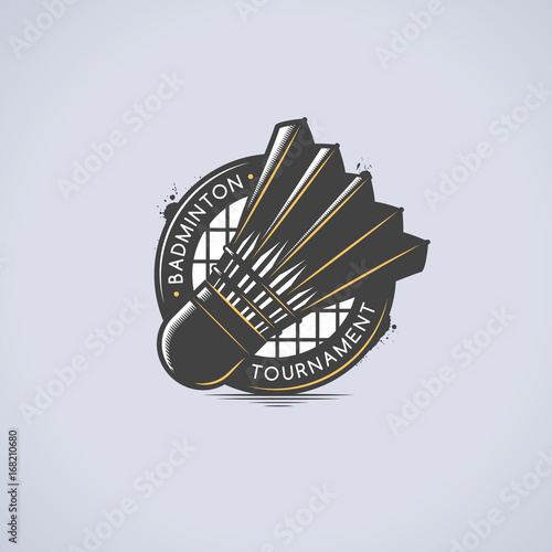 Badminton shuttlecock vector illustration