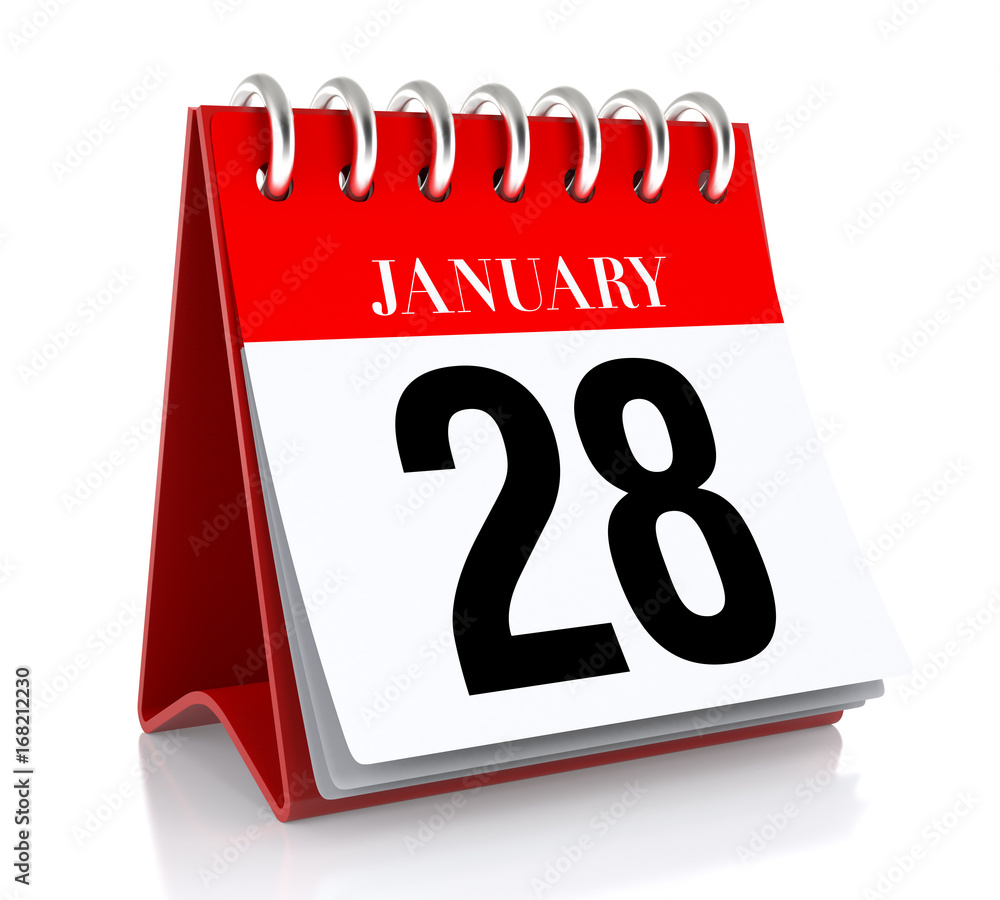 January 28. Calendar