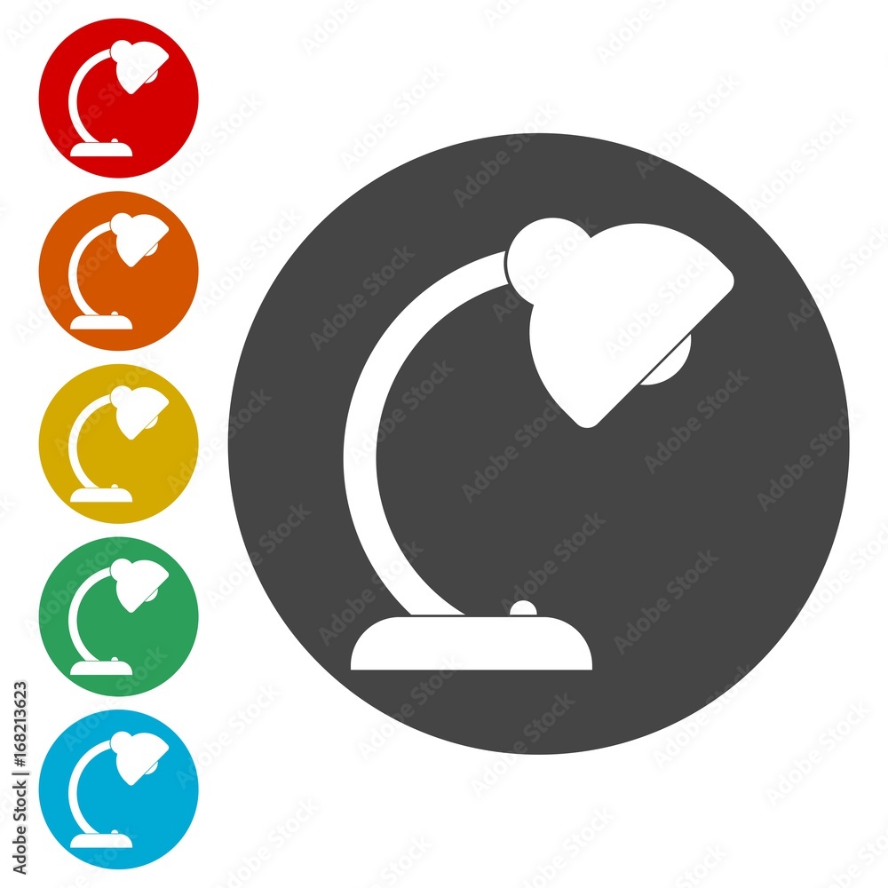 Lamp vector icons set - Illustration Lamp vector icons set - Illustration