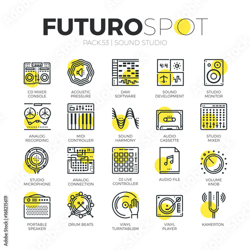 Sound Studio Futuro Spot Icons