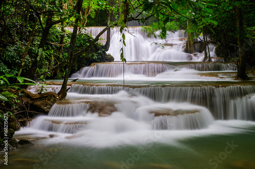 Huai Mae Kamin Waterfall in Kanchanaburi,Thailand © subinpumsom