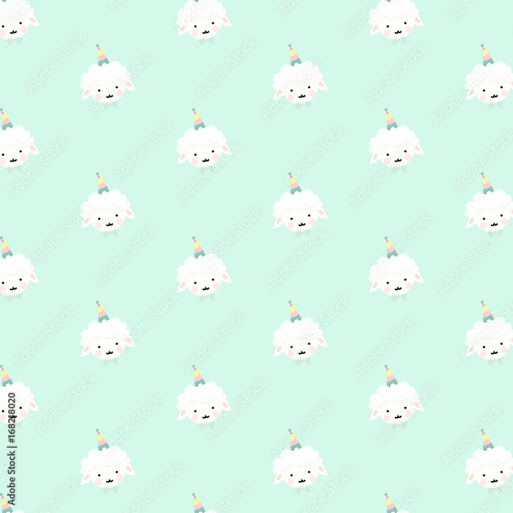 Vector sheep pattern.
Vector sheep pattern.