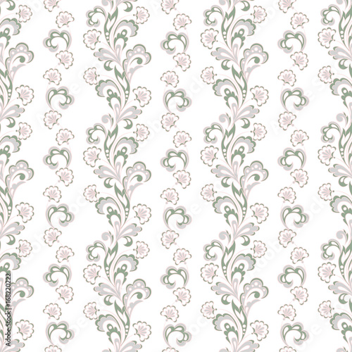 Fototapeta Naklejka Na Ścianę i Meble -  seamless floral vector wallpaper