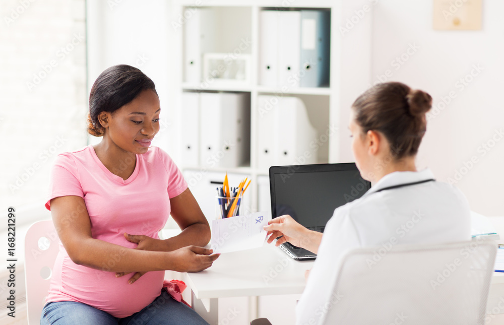 gynecologist doctor and pregnant woman at hospital gynecologist doctor and pregnant woman at hospital