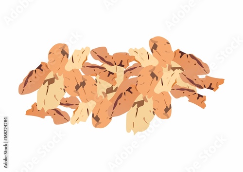 Dried dandelion roots