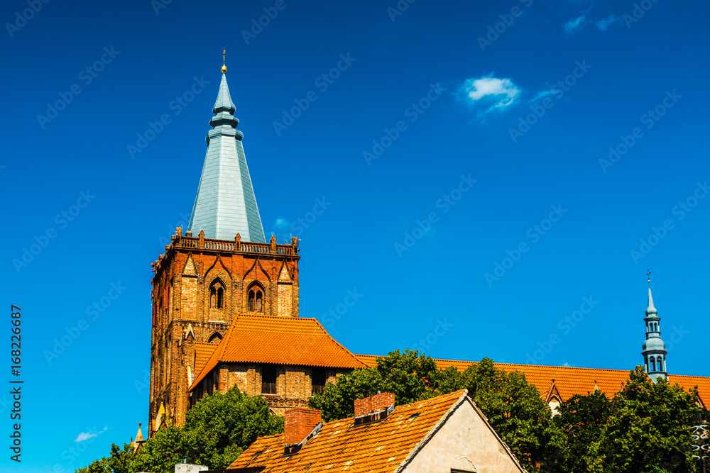 Tower of Cathedral in Chełmno (Poland)