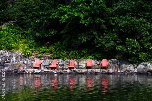Adirondak Chairs by the Lake