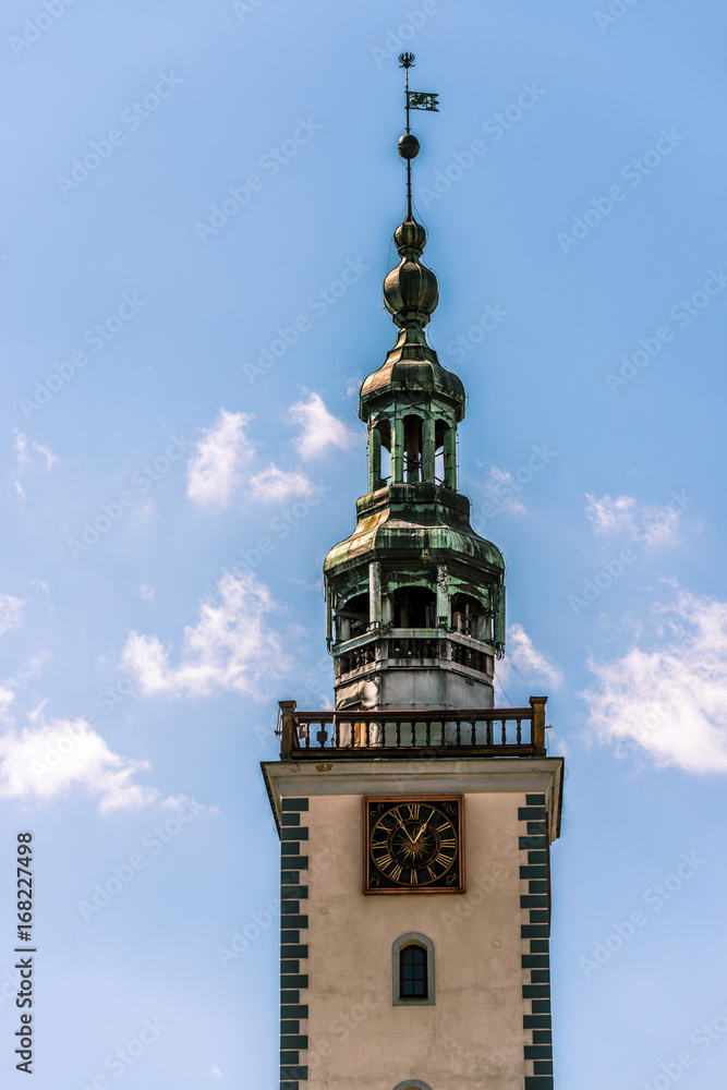 Tower of Town Hall in Chelmno (Poland)