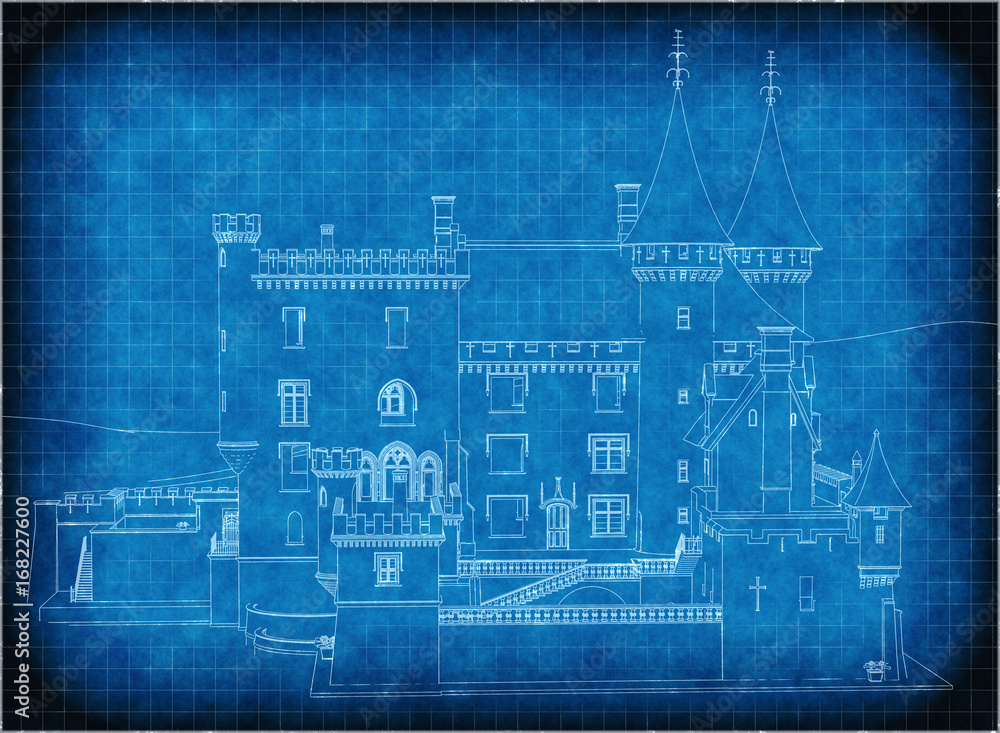 Fantasy Ancient Castle 3d render